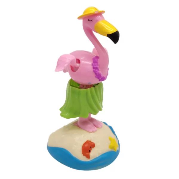 Flamingo met groene rok -J