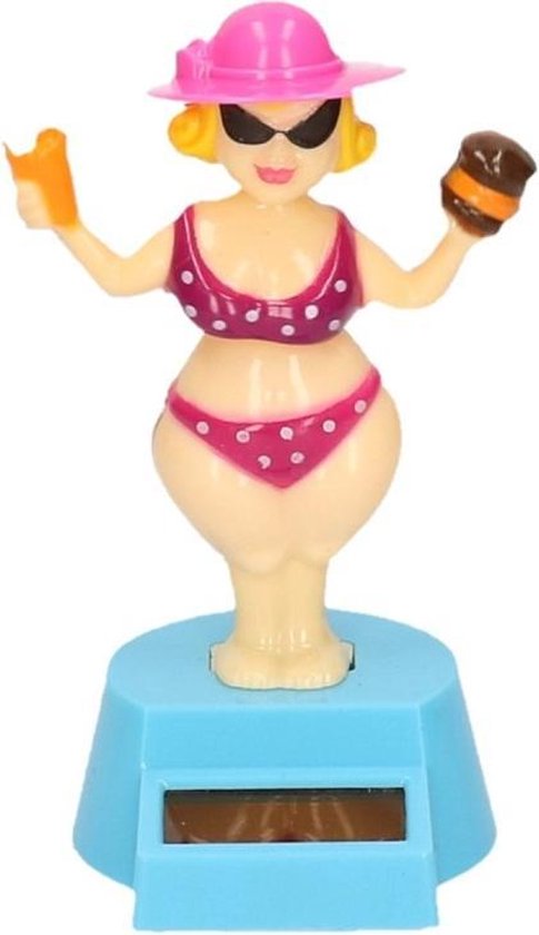 Dame in roze bikini - N